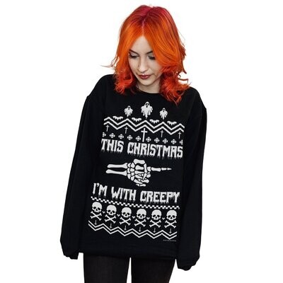 This Christmas I'm With Creepy Xmas Sweater