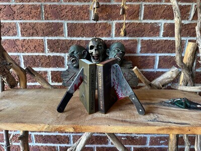 Dead Read, Bloody Zombie Sculptural Bookends