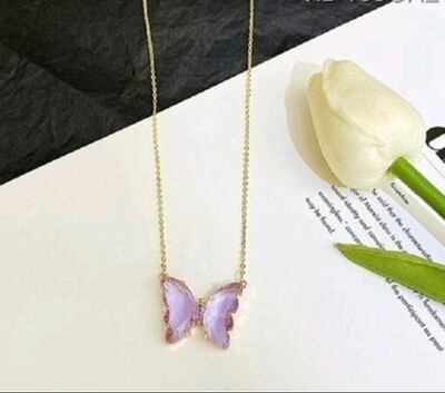Crystal Butterfly Necklace