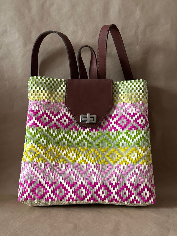 Mochila Artesanal | Backpack Tropical vibes
