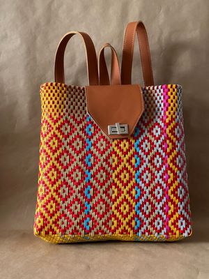 Mochila Artesanal | Backpack Rojo Red.