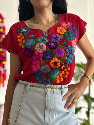 Blusa Flores Estambre S/M