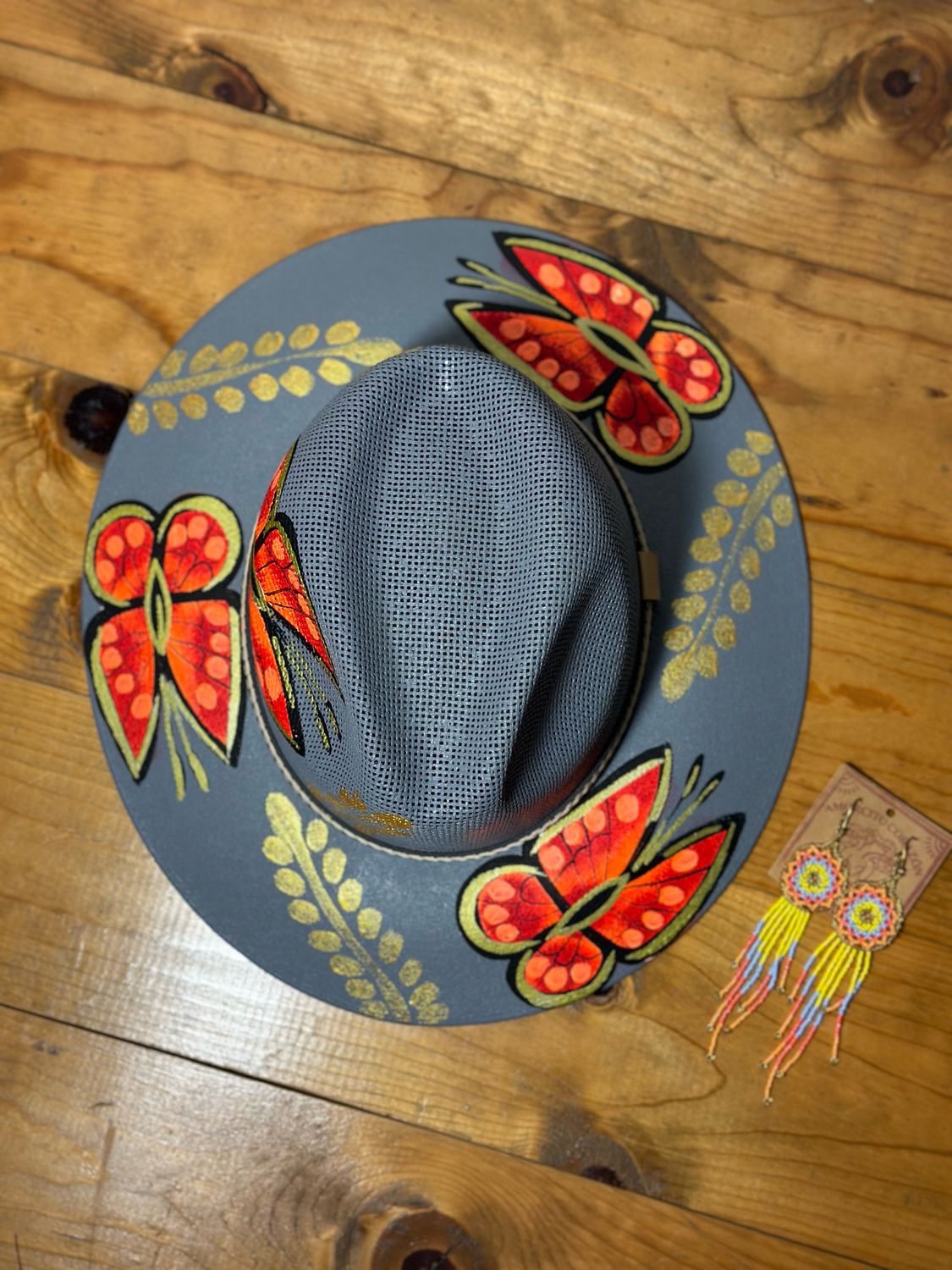Sombrero Bundle Black Friday -04 | Sombrero Gris y pantallas flecos | L