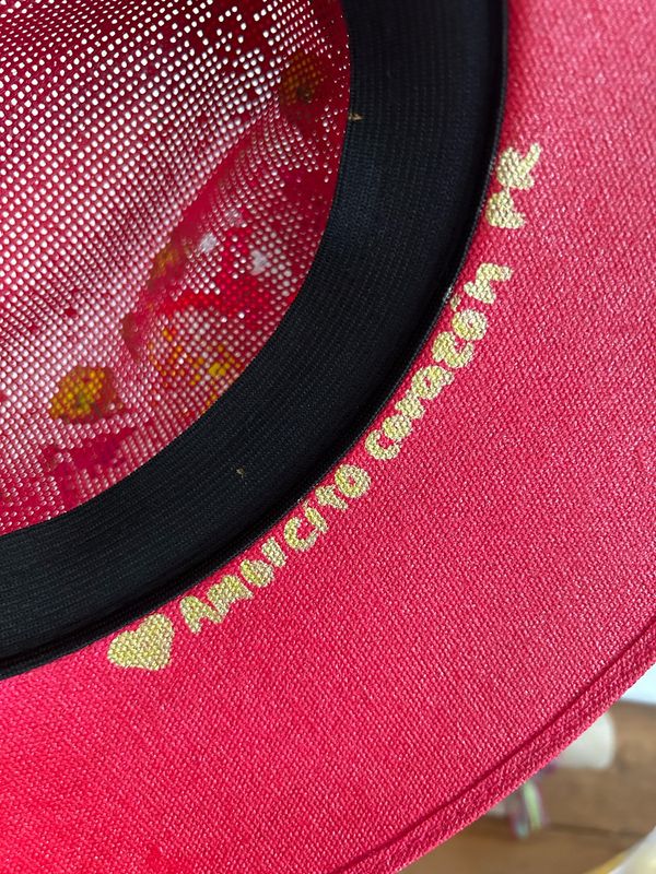 Sombrero pintado a mano - 01 | Rojo | Medium