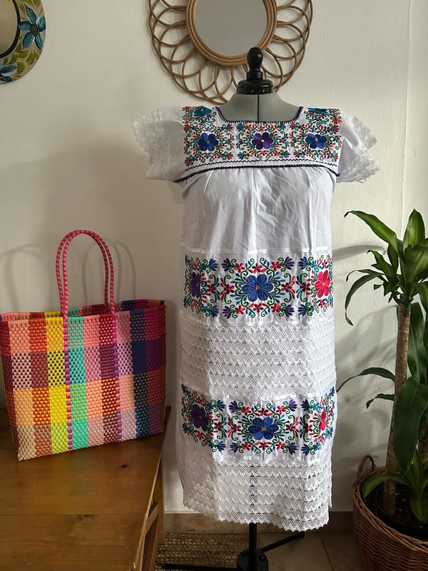 Bata Gala 3 líneas floral L/XL