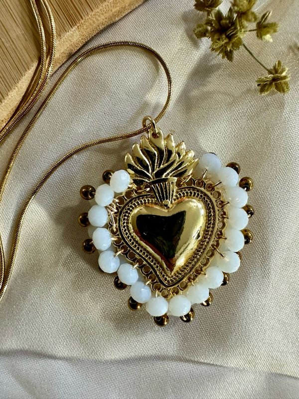 Collar Sagrado Corazón Milagrito XL