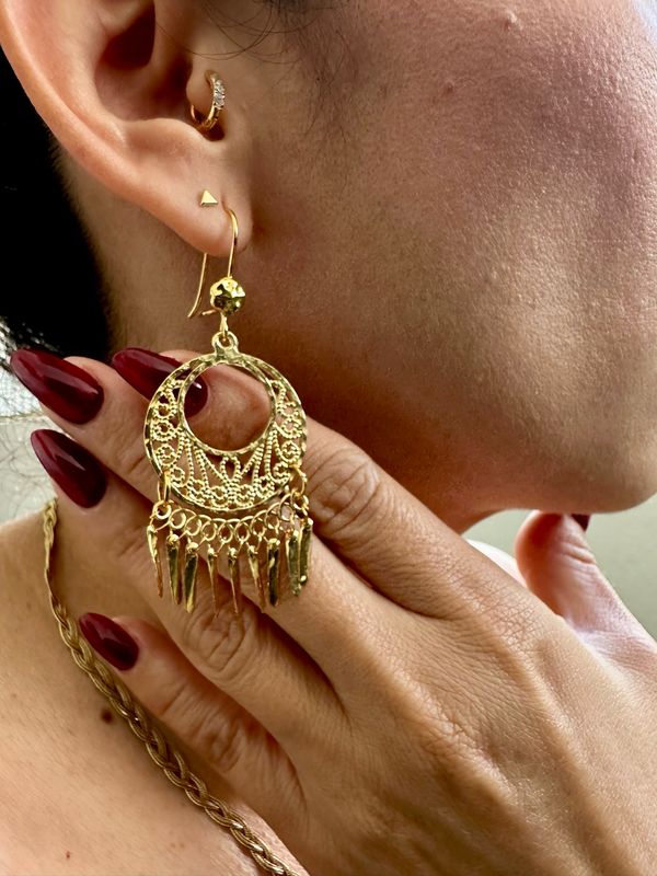 Pantalla Filigrana Sol Gold Plated 18k