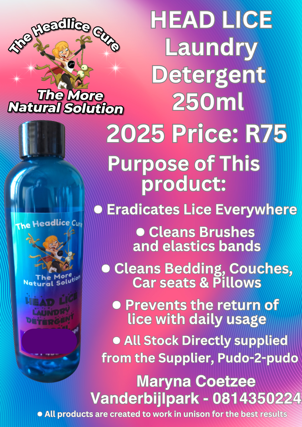 The Headlice Cure Laundry Detergent