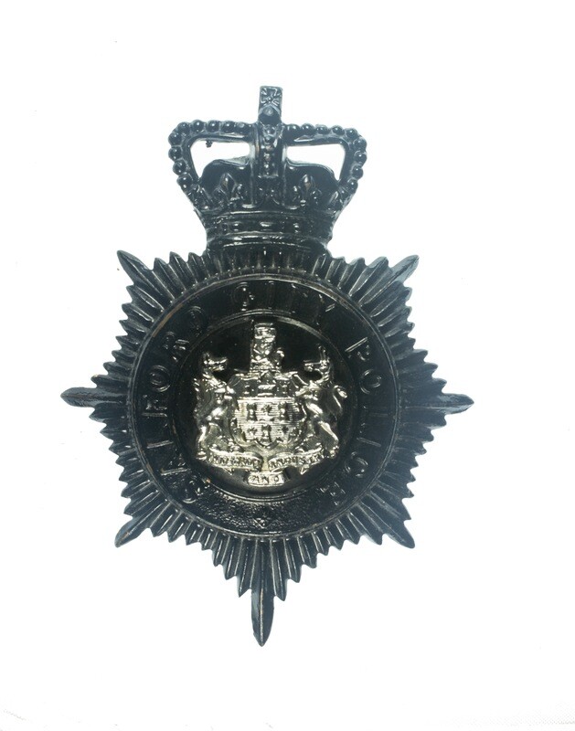 Salford City Police  Mutual Aid Helmet Plate