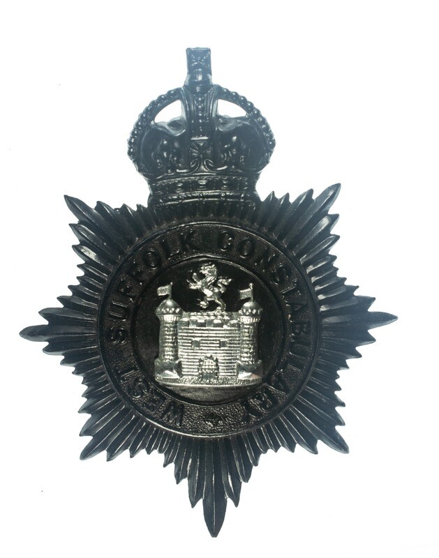 West Suffolk Constabulary Helmet Plate