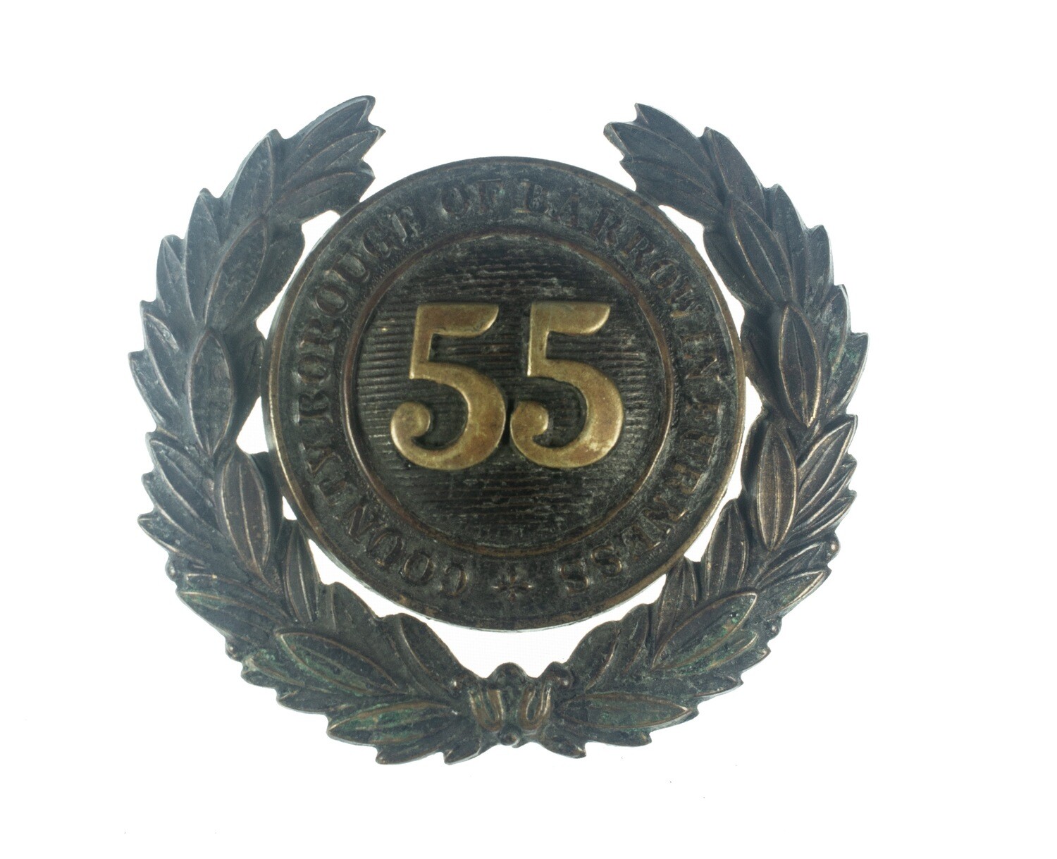 County Borough OF Barrow in Furnace Police Helmet Plate (#55)