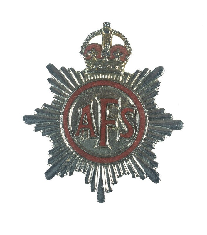 British  Badge: Auxiliary Fire Service Lapel  Badge (1938-1941)