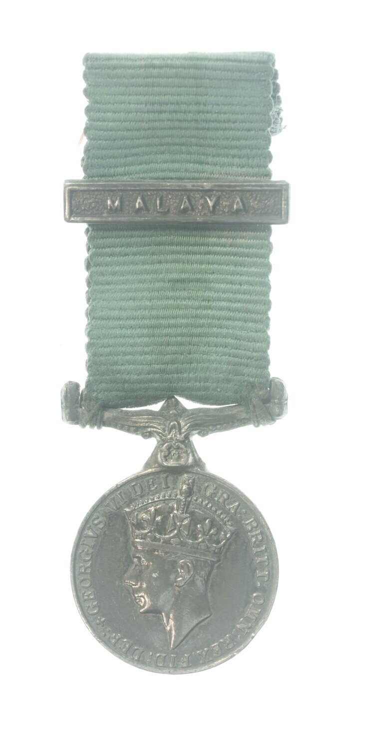 British 1918-1960 General Service Medal Miniature with Malaya Clasp
