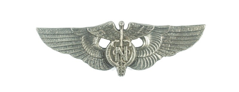 Rare USAF Badge:   WW2 Flight Nurse Wings