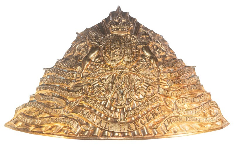 The Royal Lancers (Queen Elizabeths&#39; Own) Tschapka Helmet Plate