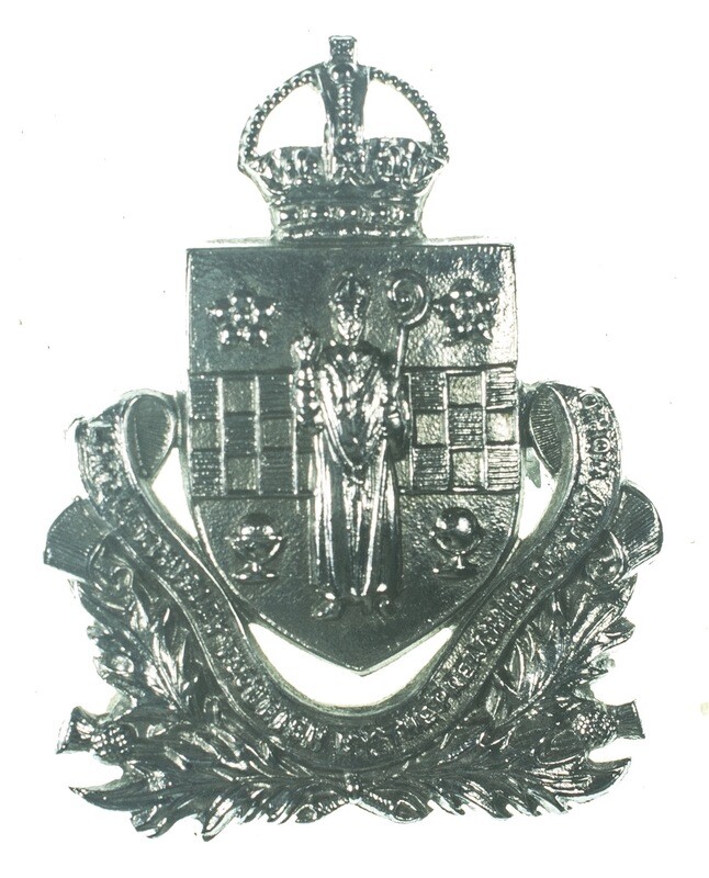 Paisley Burgh Police Cap Badge