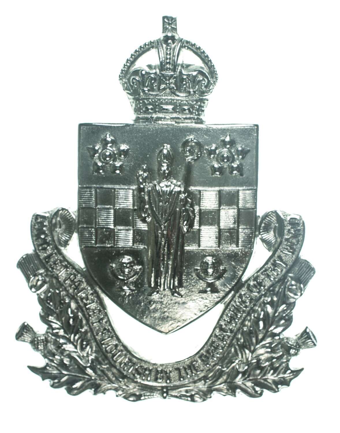 Paisley Burgh Police Helmet Plate