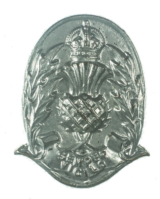 Scottish Police National Standard &quot;Other Ranks&quot;  Cap Badge