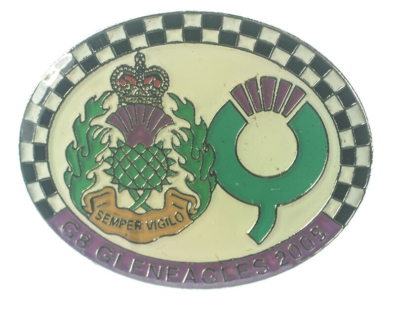 G8 Gleneagles 2005 Security - lapel pin
