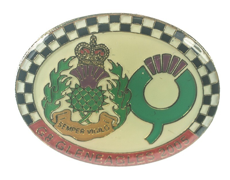 G8 Gleneagles 2005 Security - lapel pin