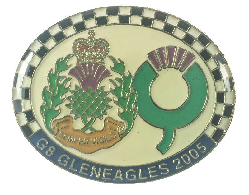 G8 Gleneagles 2005 Security - lapel pin