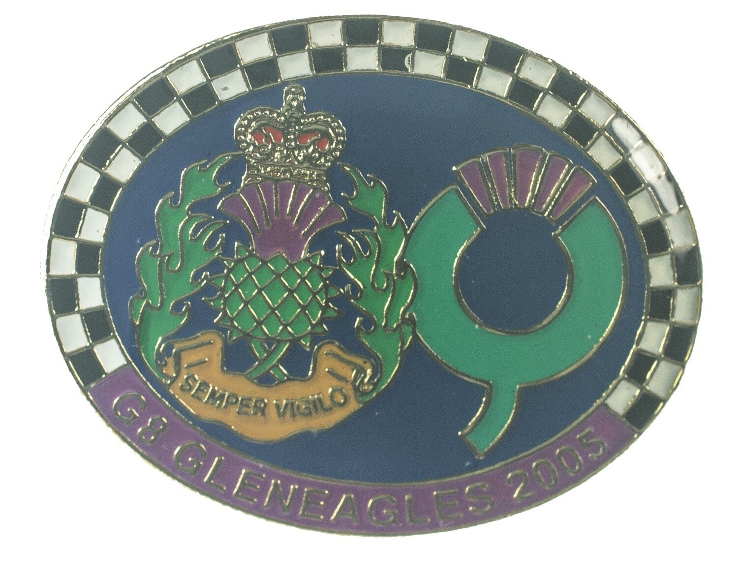 G8 Gleneagles 2005 Security - lapel pin