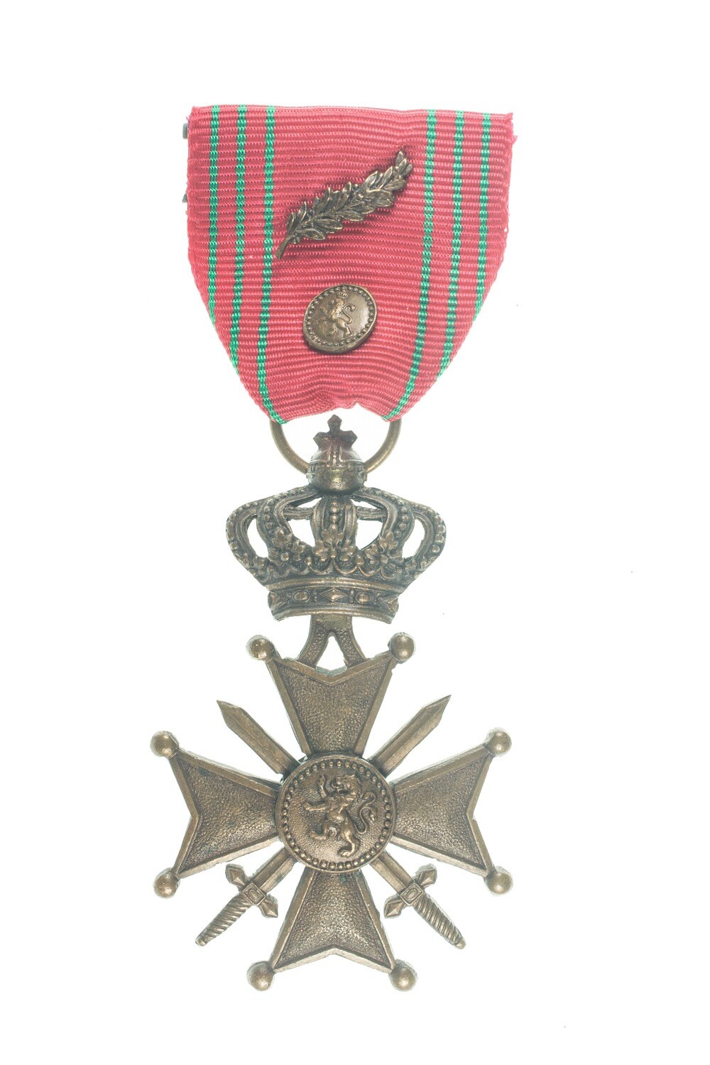 Croix-De-Guerre (Belgium) - WW1 variant with Oak Leaves