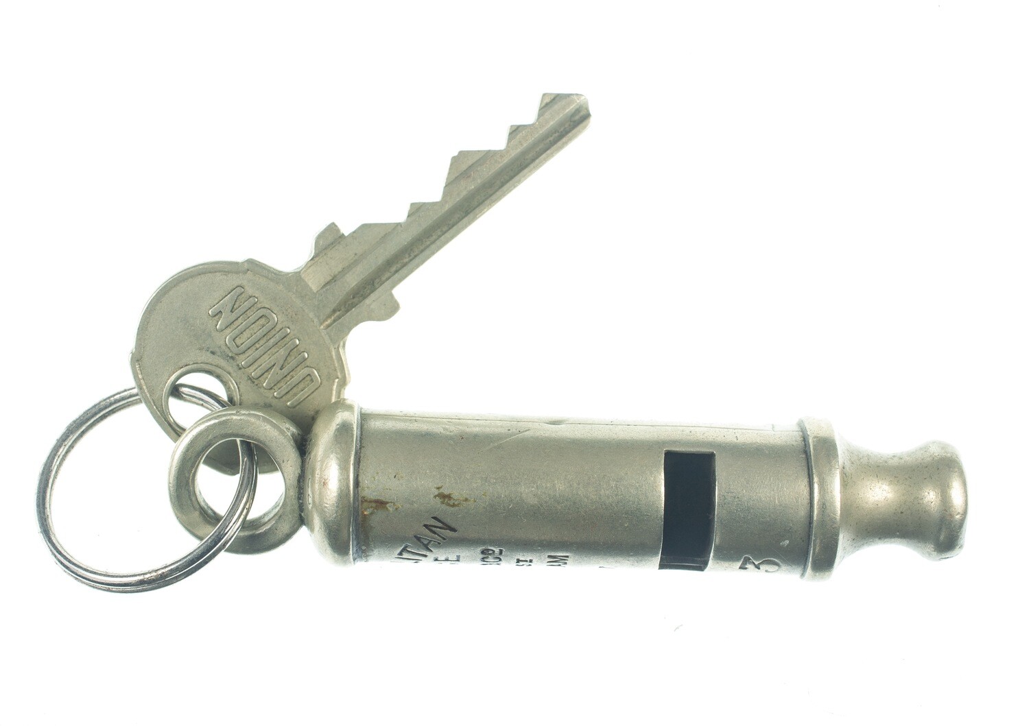 Metropolitan Police Whistle #20773 with Key