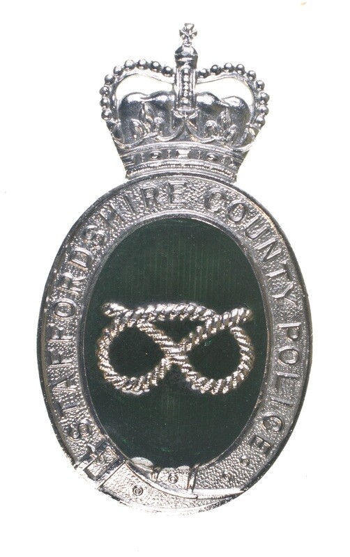 Staffordshire County Police Helmet Plate