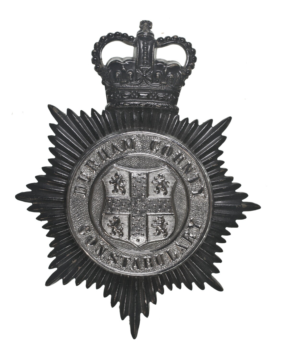 Durham County Constabulary Helmet Plate