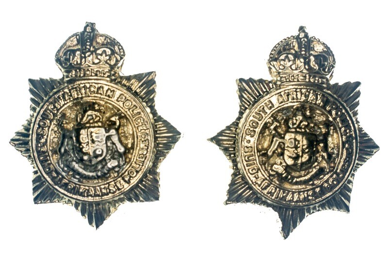 South African Police Collar Badge set (w/KC)
