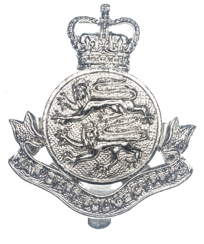 British War Department Police Cyprus badge (1953-1964)