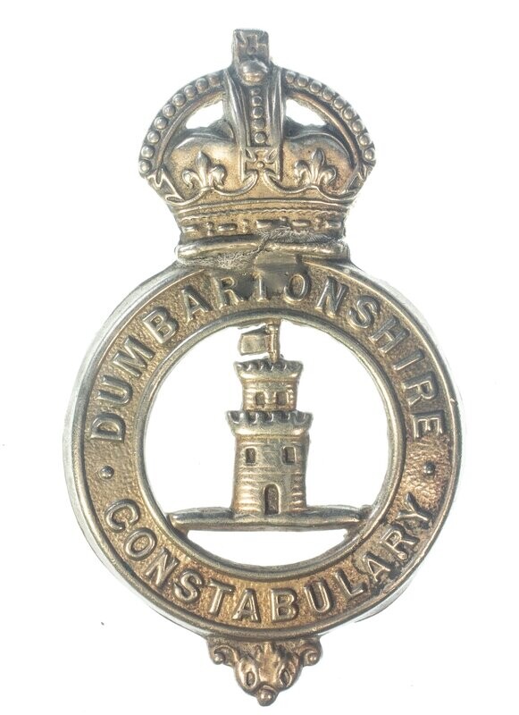 Dumbartonshire Constabulary  Cap Badge