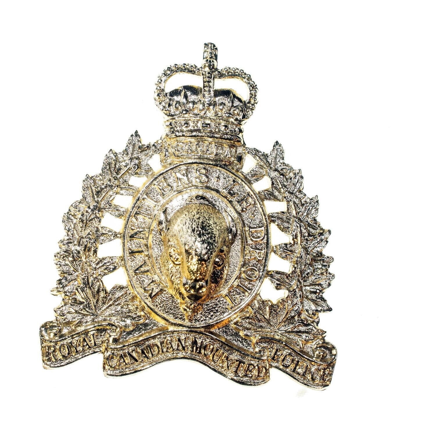 R.C.M.P. Staybright Cap Badge c. 1970 (2 of 3)