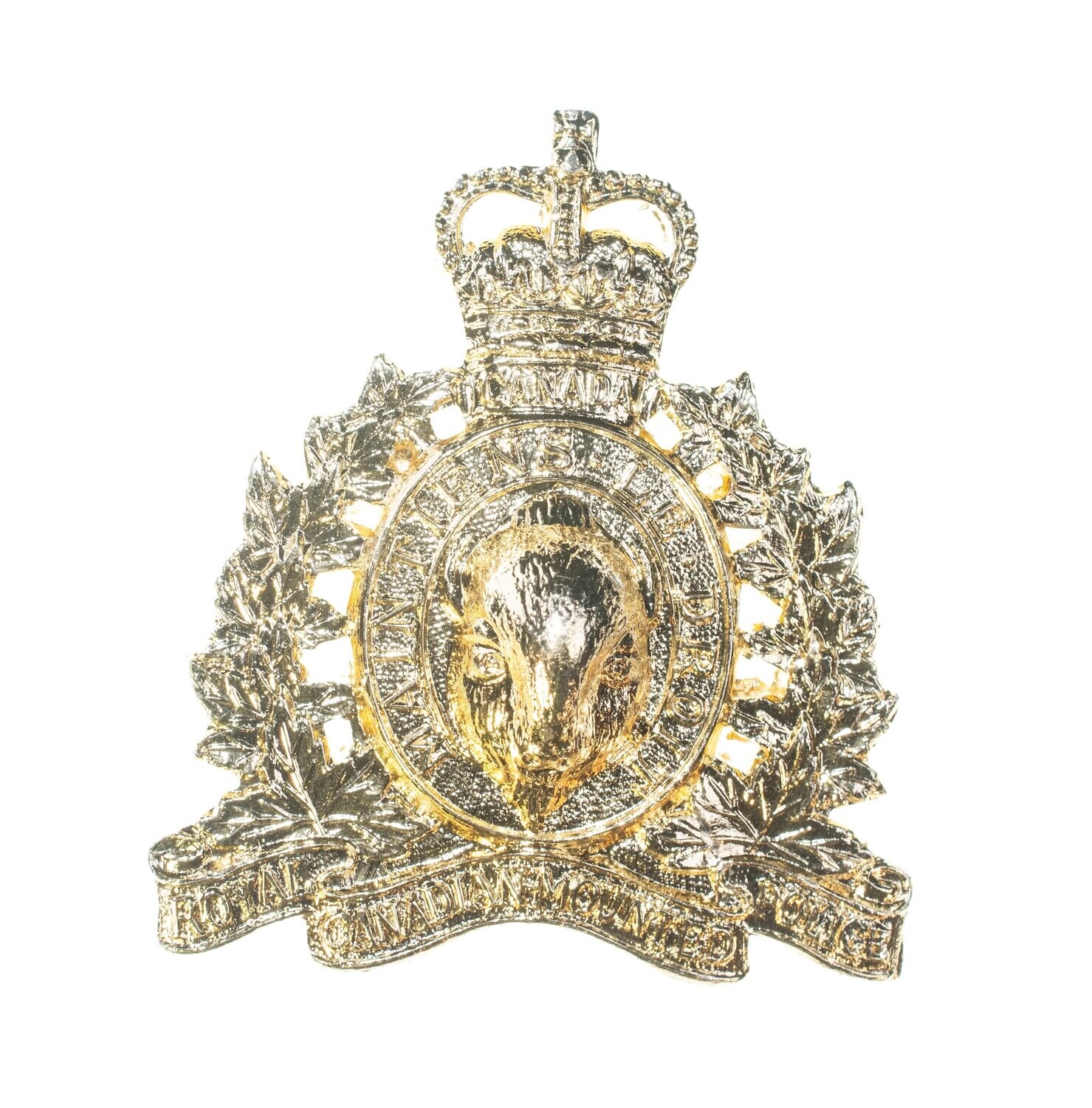 R.C.M.P. Staybright Cap Badge c. 1970 (3 of 3)