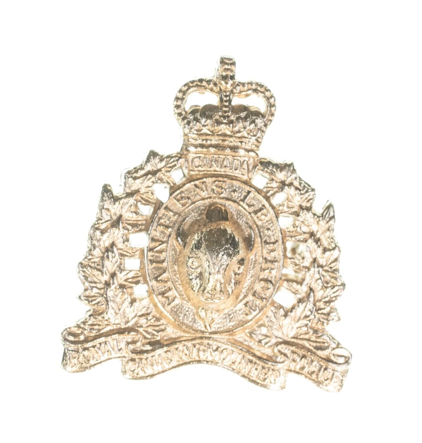 R.C.M.P. Staybright Cap Badge ( c. 1970)