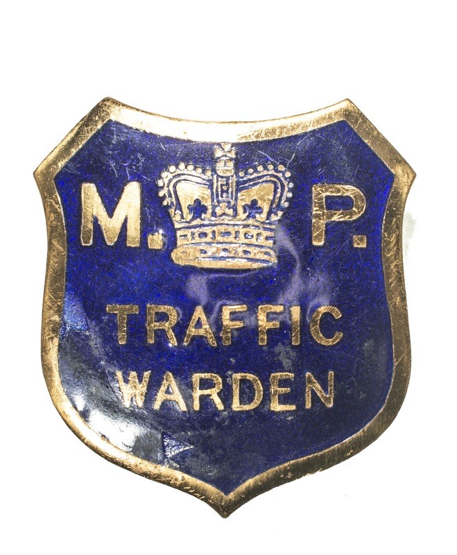 Metropolitan Police Traffic Warden badge