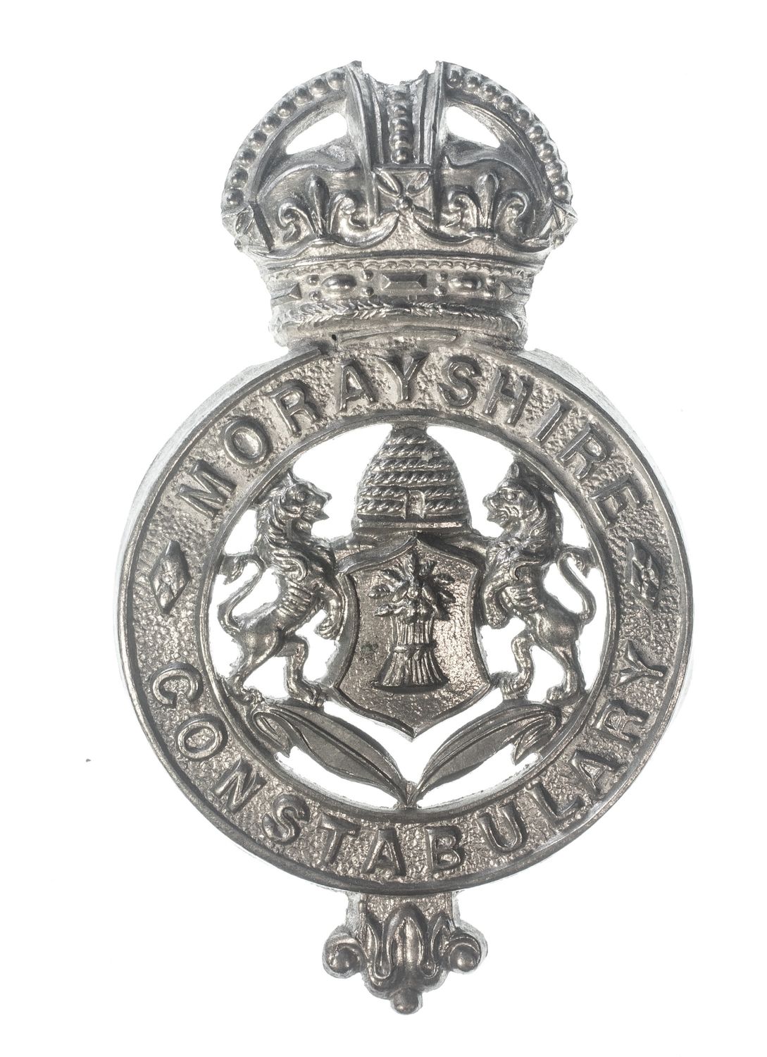 Very Rare Scottish Police  Badge : Morayshire Constabulary Cap Badge