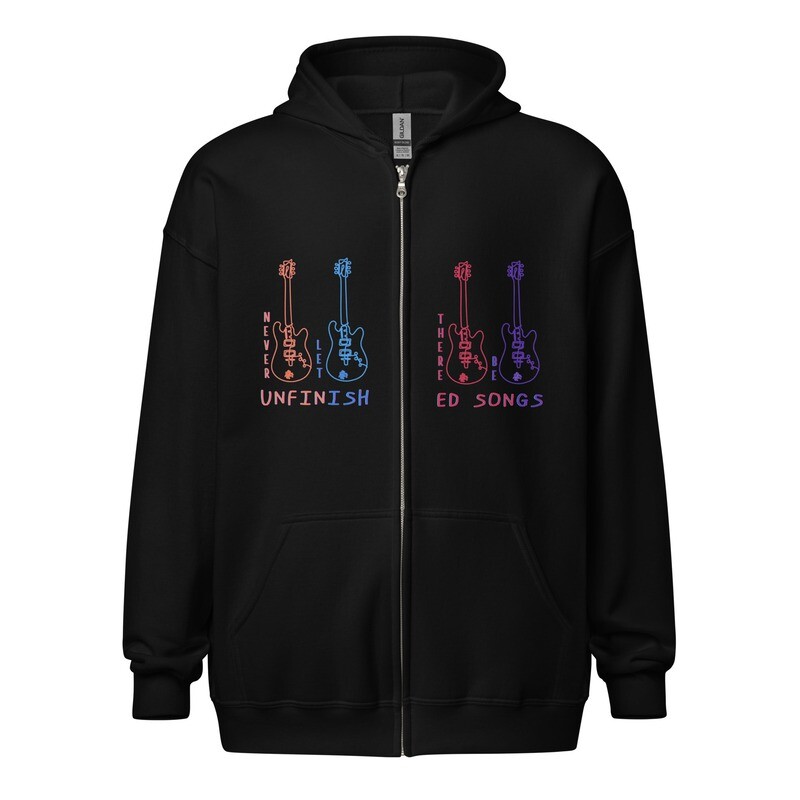 Unisex heavy blend hoodie (zip-up) - Unfinished Songs