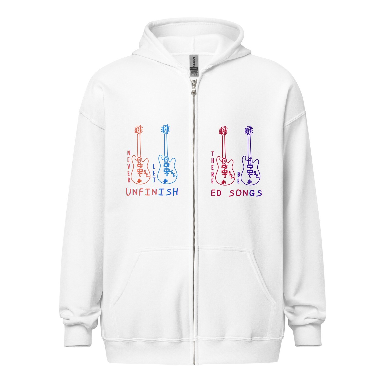Unisex heavy blend hoodie (zip-up) - Unfinished Songs