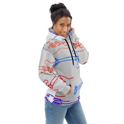 Unisex Hoodie - Studio Guitar - Silver Machine