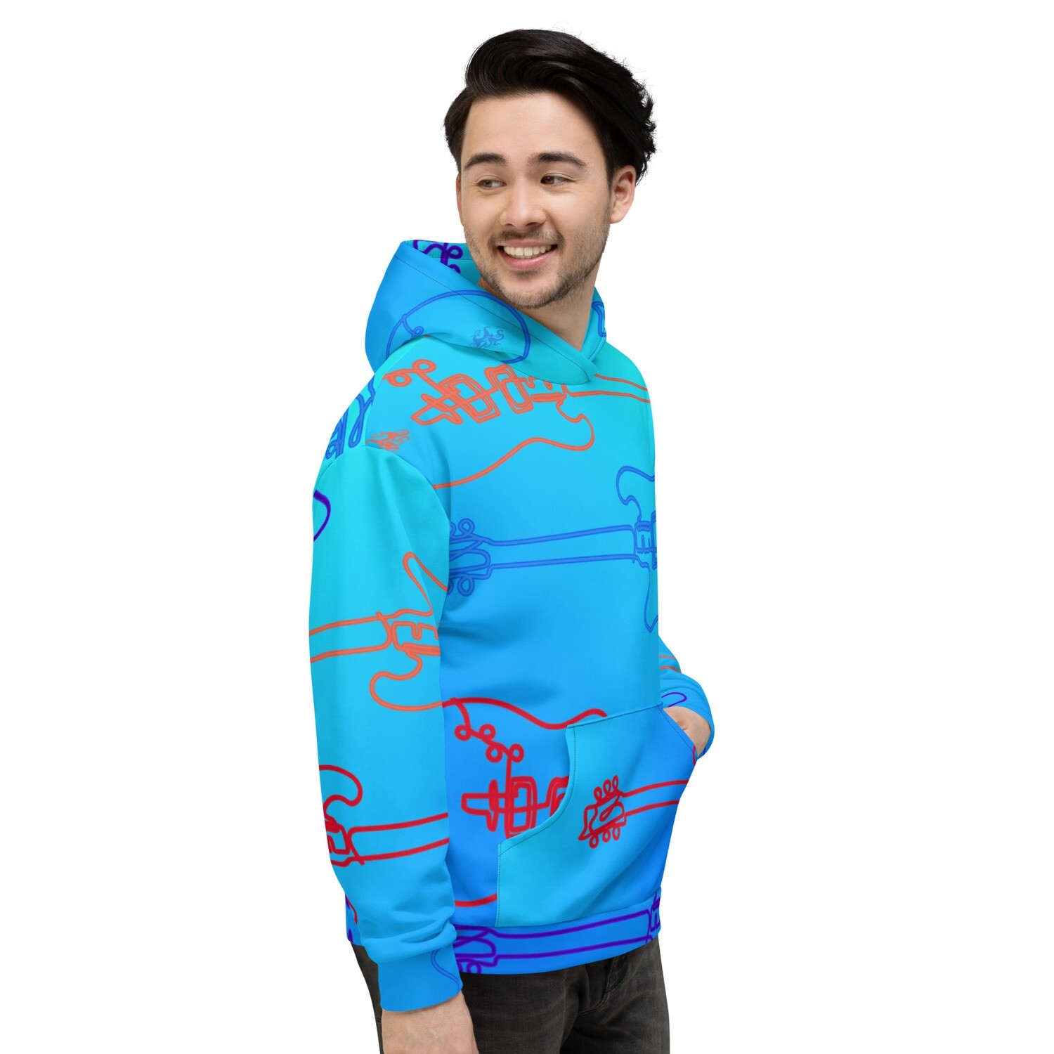 Unisex Hoodie - Studio Guitar - Mr. Blue Sky