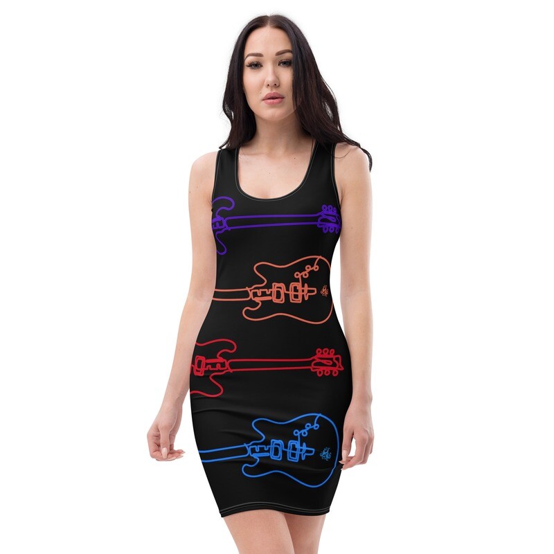 Dress Tank Bodycon - Streetwear - Guitar Black Sabbath