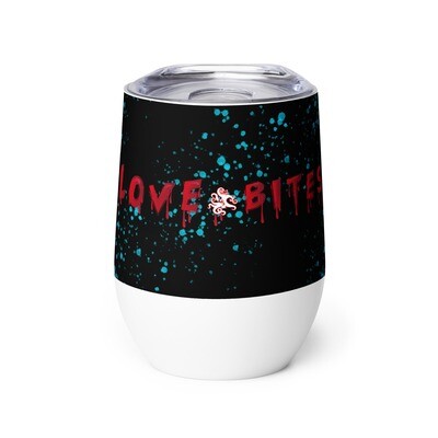 Wine tumbler - Shark Love Bites