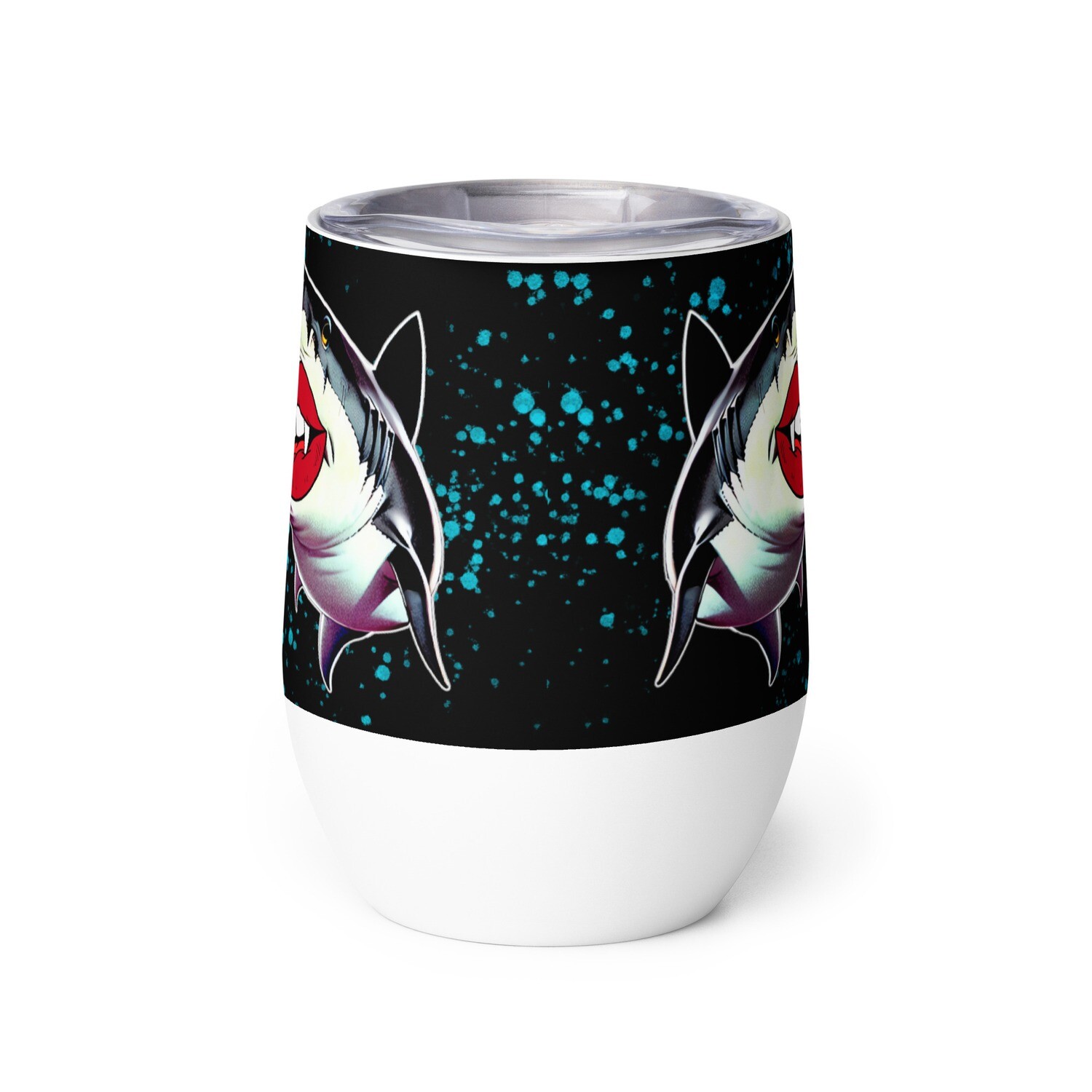 Wine tumbler - Shark Love Bites