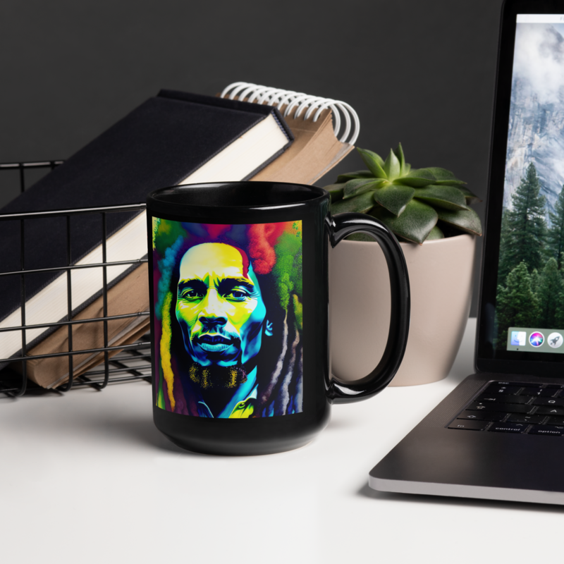 Mug - Bob Marley Tribute Roots, Rock, Reggae Rainbows