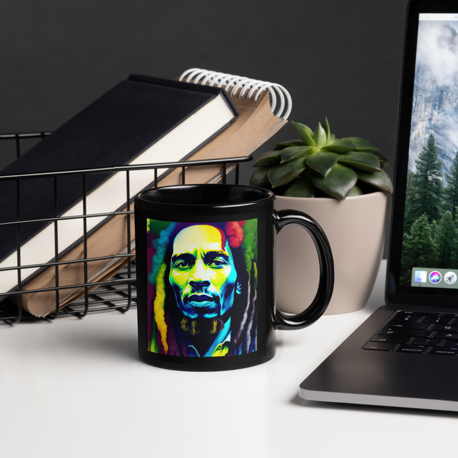 Mug - Bob Marley Tribute Roots, Rock, Reggae Rainbows