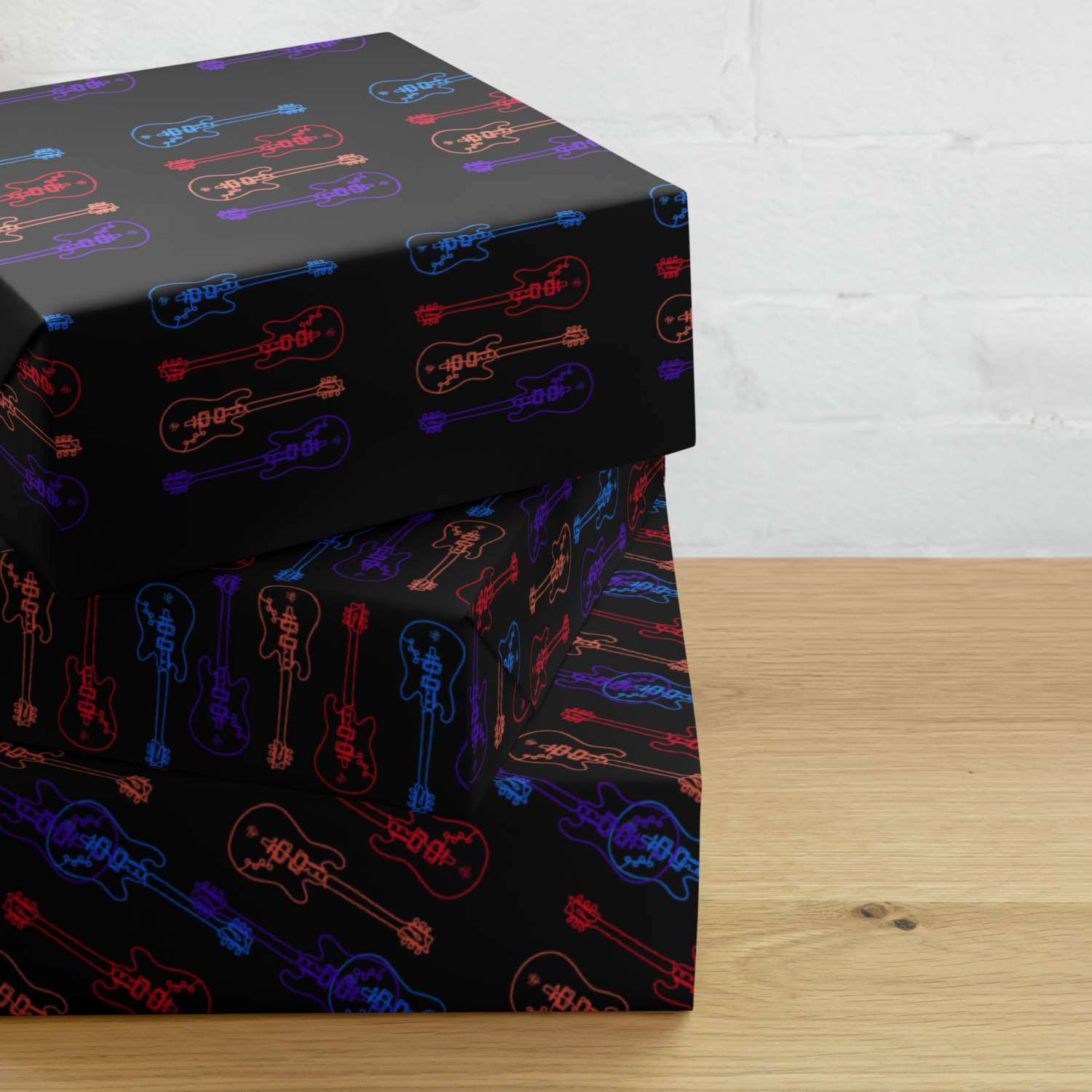 Gift wrapping paper sheets - Studio Guitar - Music Lovers