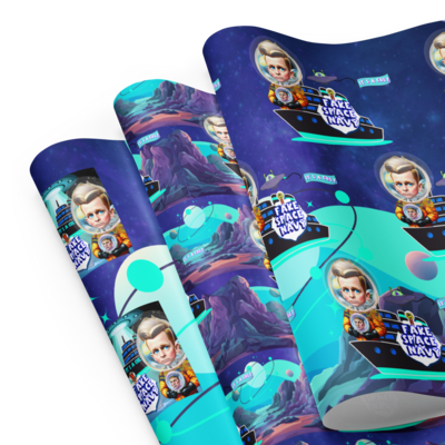 Gift wrapping paper sheets - Scientology - Fake Space Navy