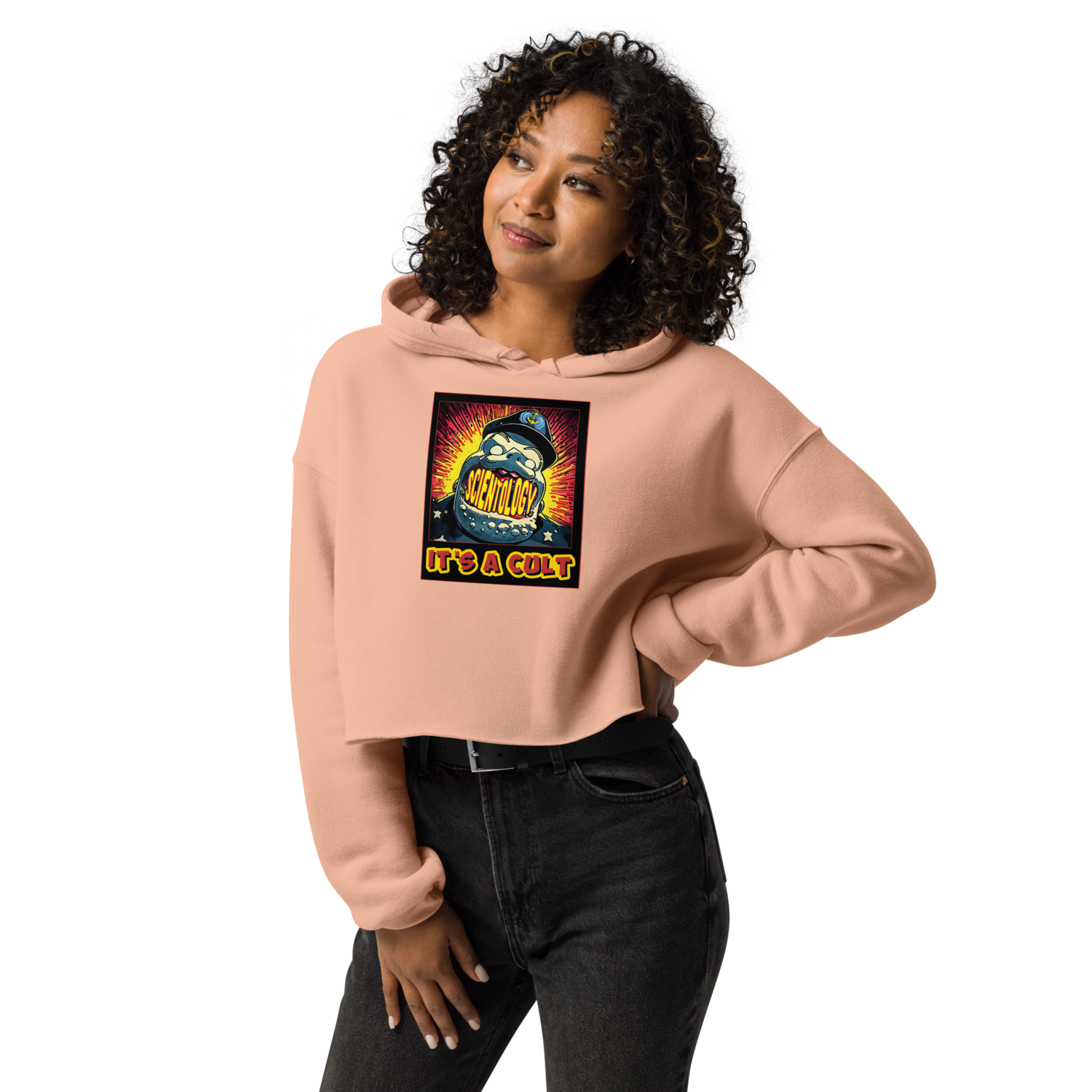 Crop Hoodie  - Scientology: Needs To Pay Taxes